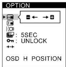 SONY CPDM151 - Press the / buttons to select OPTION, and press the MENU button again. - 2
