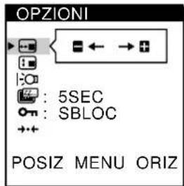 SONY CPDM151 - Premere i tasti / per selezionare OPZIONI e premere di nuovo il tastingo MENU. - 2