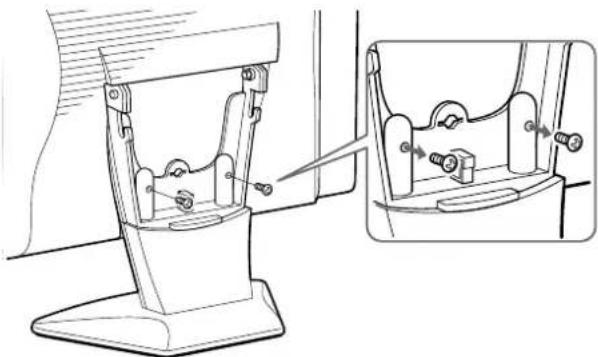SONY CPDM151 - Remove the screws from the fixing shaft of the stand. - 1