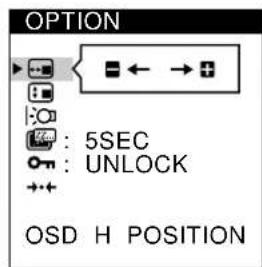 SONY CPDM151 - Press the / buttons to select OPTION, and press the MENU button again. - 2