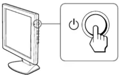SONY CPDM151 - Drucken Sie den Schalter (POWER). - 1