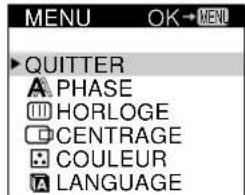 SONY CPDM151 - Appuyez sur la touche MENU. - 2
