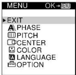 SONY CPDM151 - Press the MENU button. - 2