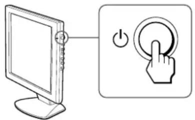 SONY CPDM151 - Turning on the Monitor and Computer - 1