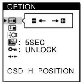 SONY CPDM151 - Changing the On-Screen Display Position - 6