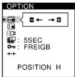 SONY CPDM151 - Wahlen Sie OPTION mit den Tasten / , und drücken Sie die Taste MENU erneut. - 2