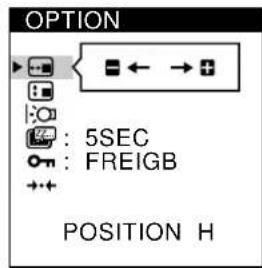 SONY CPDM151 - Wahlen Sie OPTION mit den Tasten / , und drücken Sie die Taste MENU erneut. - 2