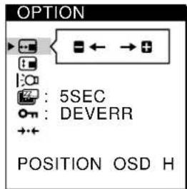 SONY CPDM151 - Appuyez sur les touches / pour selectionner OPTION et appuyez ensuite a nouveau sur la touche MENU. - 2