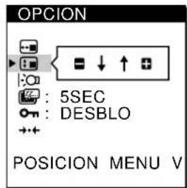 SONY CPDM151 - Cambio de la posicion de las indicaciones en pantalla - 7