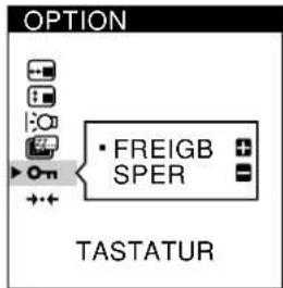 SONY CPDM151 - Wahlen Sie mit den Tasten / die Option (TASTATUR) aus. - 2
