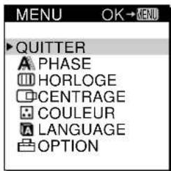 SONY CPDM151 - Appuyez sur la touche MENU. - 2