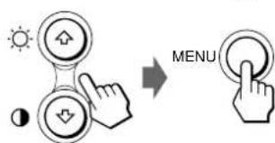 SONY CPDM151 - Press the / buttons to select LANGUAGE, and press the MENU button. - 1