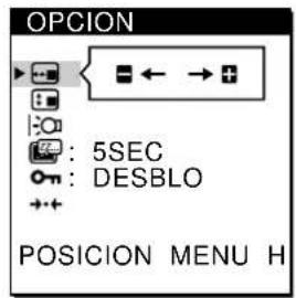SONY CPDM151 - Cambio de la posicion de las indicaciones en pantalla - 6