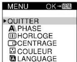 SONY CPDM151 - Appuyez sur la touche MENU. - 2