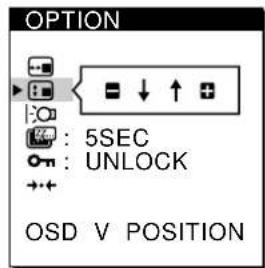SONY CPDM151 - Changing the On-Screen Display Position - 7