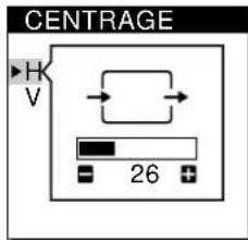 SONY CPDM151 - Réglage de la position de l'image - 4