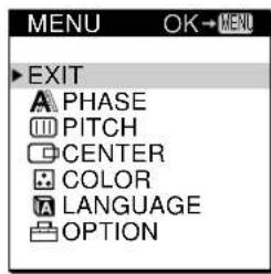 SONY CPDM151 - Press the MENU button. - 2