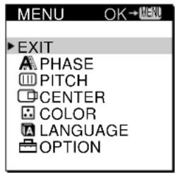 SONY CPDM151 - Appuyez sur la touche MENU. - 2