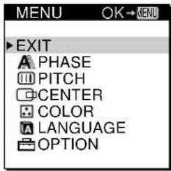 SONY CPDM151 - Press the MENU button. - 2