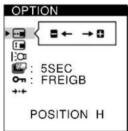 SONY CPDM151 - Wahlen Sie OPTION mit den Tasten / , und drücken Sie die Taste MENU erneut. - 2