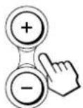 SONY CPDM151 - Press the + / - buttons to adjust the light level. - 1