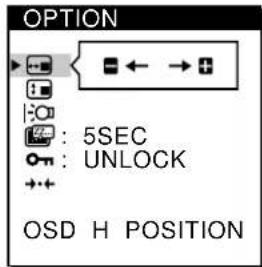 SONY CPDM151 - Press the / buttons to select OPTION, and press the MENU button again. - 2