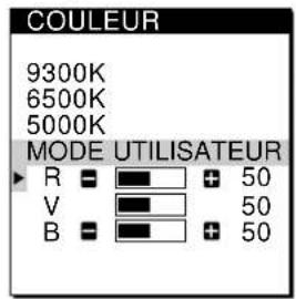SONY CPDM151 - Changement ou réglage de la température de couleur - 6