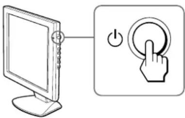 SONY CPDM151 - Appuyez sur le commutateur (POWER). - 1