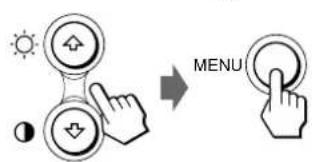 SONY CPDM151 - Press the / buttons to select OPTION, and press the MENU button again. - 1