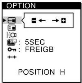 SONY CPDM151 - Wahlen Sie mit den Tasten / die Option (POSITION H) oder (POSITION V) aus. - 2
