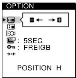 SONY CPDM151 - Wahlen Sie OPTION mit den Tasten / , und drücken Sie die Taste MENU erneut. - 2