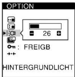 SONY CPDM151 - Wahlen Sie mit den Tasten / die Option |: (HINTERGRUNDLICH) aus. - 2