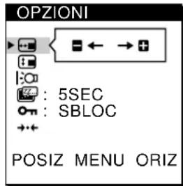 SONY CPDL181A - Premere i tasti / per selezionare OPZIONI e premere di nuovo il tastingo MENU. - 2