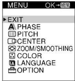 SONY CPDL181A - Press the MENU button. - 2