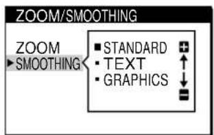 SONY CPDL181A - Appuyez sur les touches pour selectionner SMOOTHING. - 2