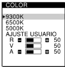 SONY CPDL181A - Pulse los botones / para seleccionar COLOR, y pulse el boton MENU de nuevo. - 2