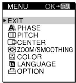 SONY CPDL181A - Appuyez sur la touche MENU. - 2