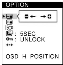 SONY CPDL181A - Press the / buttons to select OPTION, and press the MENU button again. - 2