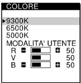 SONY CPDL181A - Premere i tasti / per selezionare COLORE e premere di nuovo il tastingo MENU. - 2