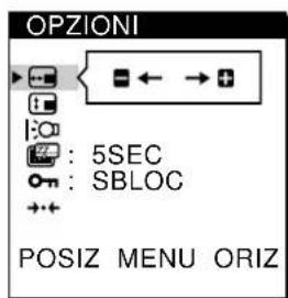 SONY CPDL181A - Premere i tasti / per selezionare OPZIONI e premere di nuovo il tastingo MENU. - 2