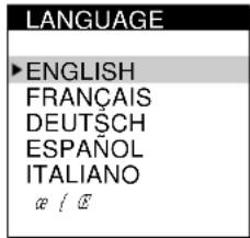 SONY CPDL181A - Pulse los botones / para selectionar LANGUAGE, y pulse el boton MENU. - 2