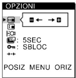 SONY CPDL181A - Premere i tasti / per selezionare (POSIZ MENU ORIZ) o (POSIZ MENU VERT). - 1