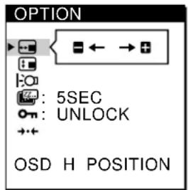 SONY CPDL181A - Press the / buttons to select (OSD H POSITION) or (OSD V POSITION). - 1