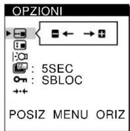 SONY CPDL181A - Premere i tasti / per selezionare OPZIONI e premere di nuovo il tastingo MENU. - 2