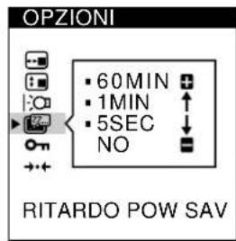 SONY CPDL181A - Premere i tasti / per selezionare (RITARDO POW SAV). - 2