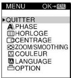 SONY CPDL181A - Appuyez sur la touche MENU. - 2