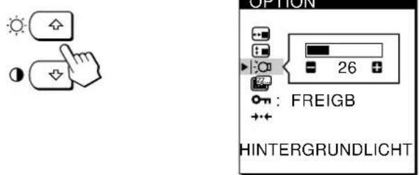 SONY CPDL181A - Wahlen Sie mit den Tasten / die Option |: (HINTERGRUNDLICH) aus. - 1