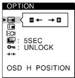 SONY CPDL181A - Press the / buttons to select OPTION, and press the MENU button again. - 2
