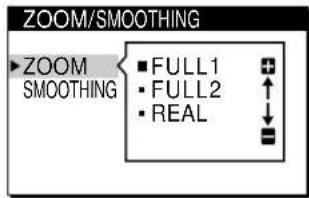 SONY CPDL181A - Press the / buttons to select ZOOM/SMOOTHING, and press the MENU button again. - 2