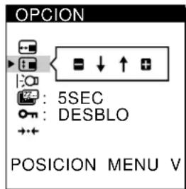 SONY CPDL181A - Pulse los botones / para selectionar (POSICION MENU H) o POSICION MENU V). - 2